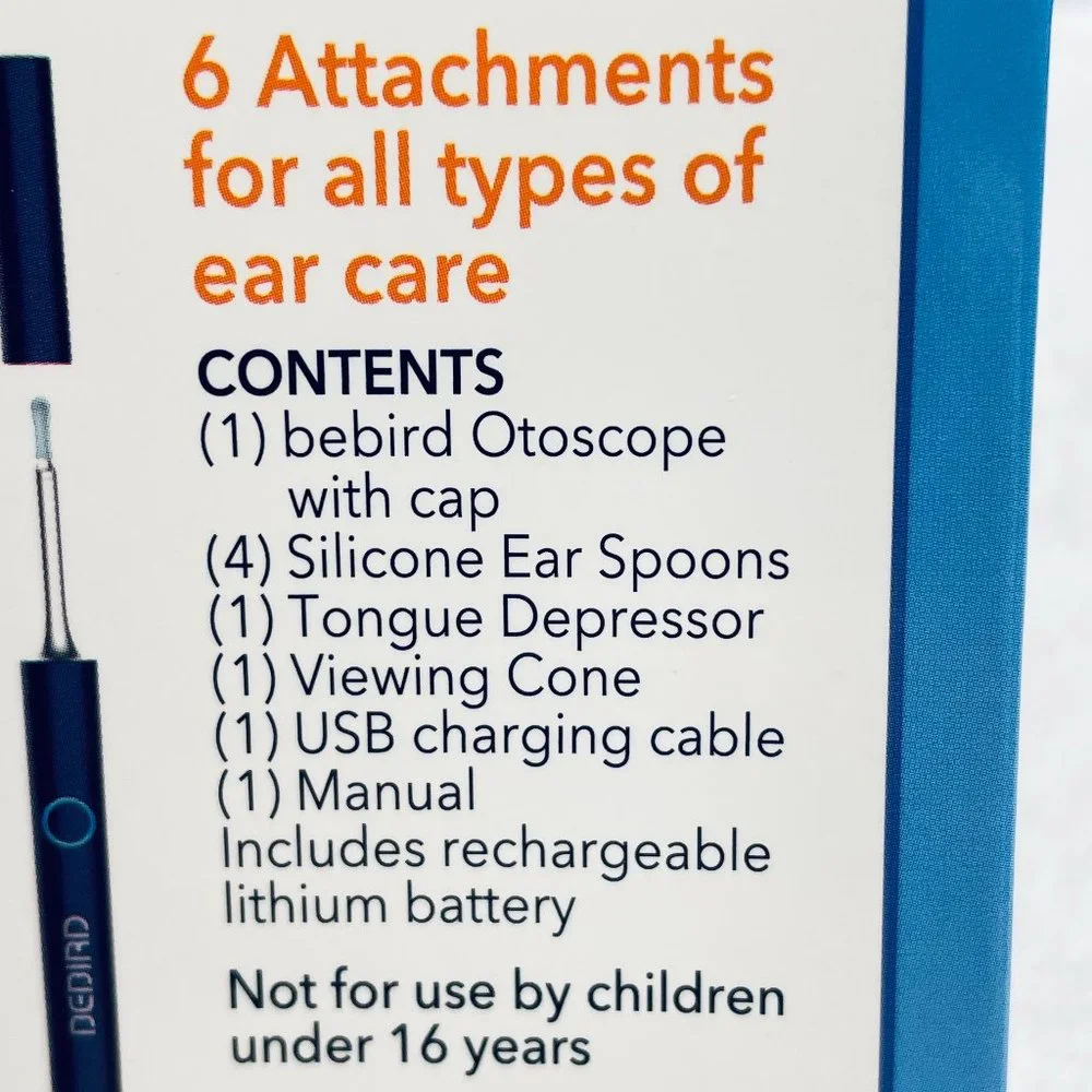 NEW BeBird Ear Wax Removal System, View/Clean, People & Pets, 6 Attachments